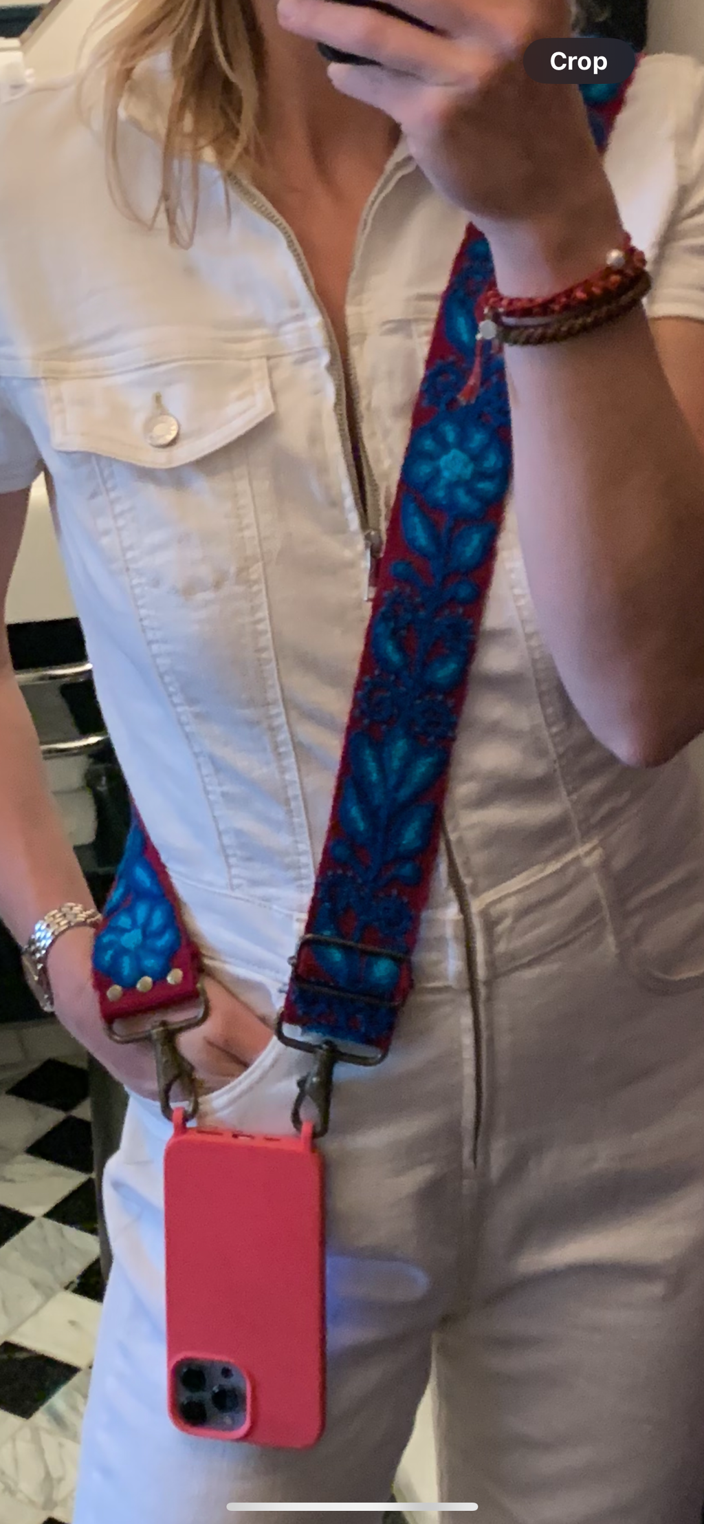 Embroidered Phone Strap