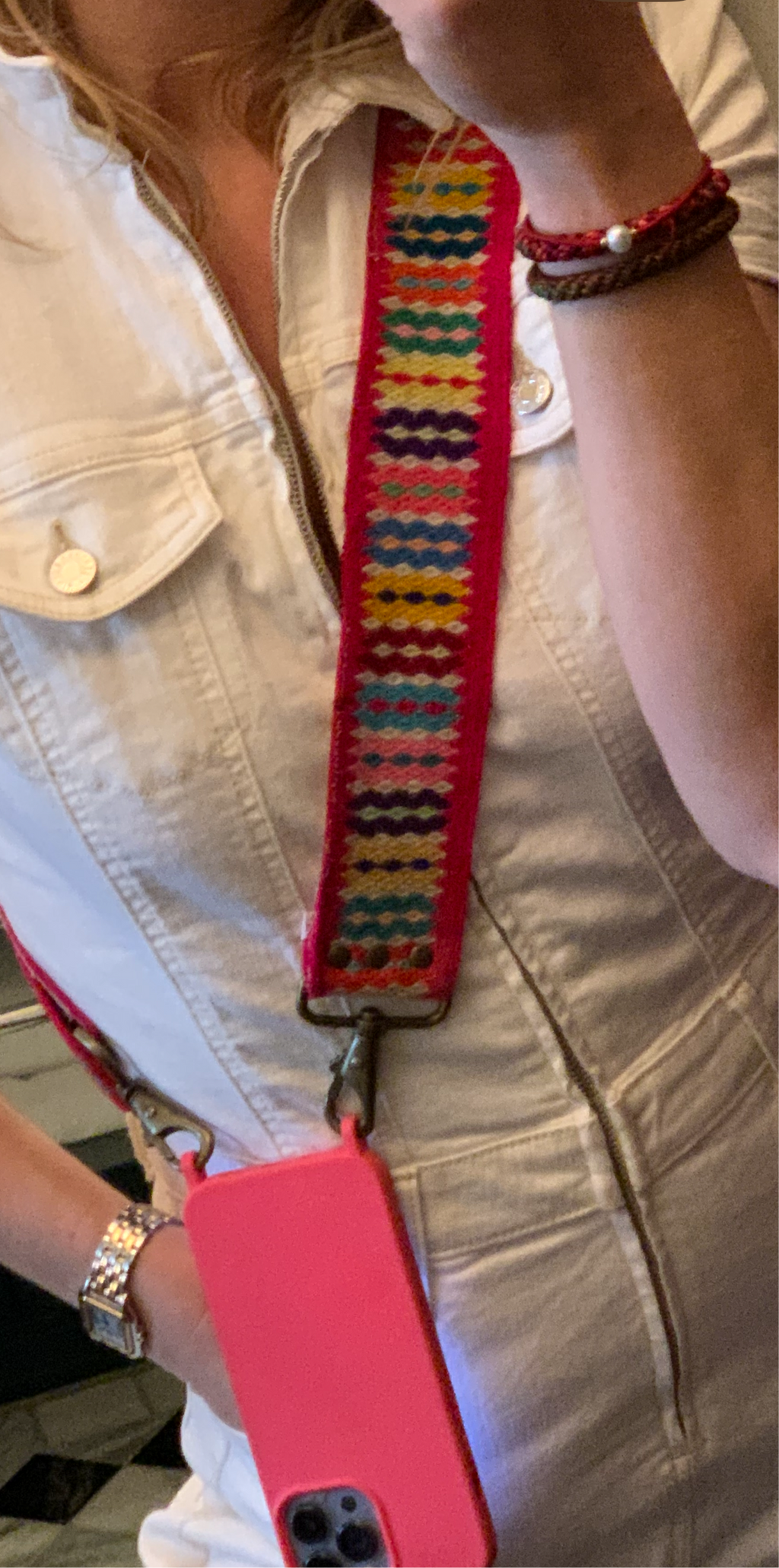 Embroidered Phone Strap